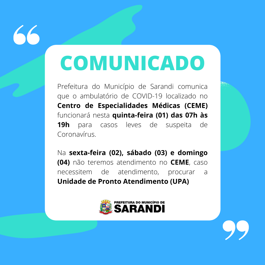 Atendimento Saúde Feriado de Páscoa